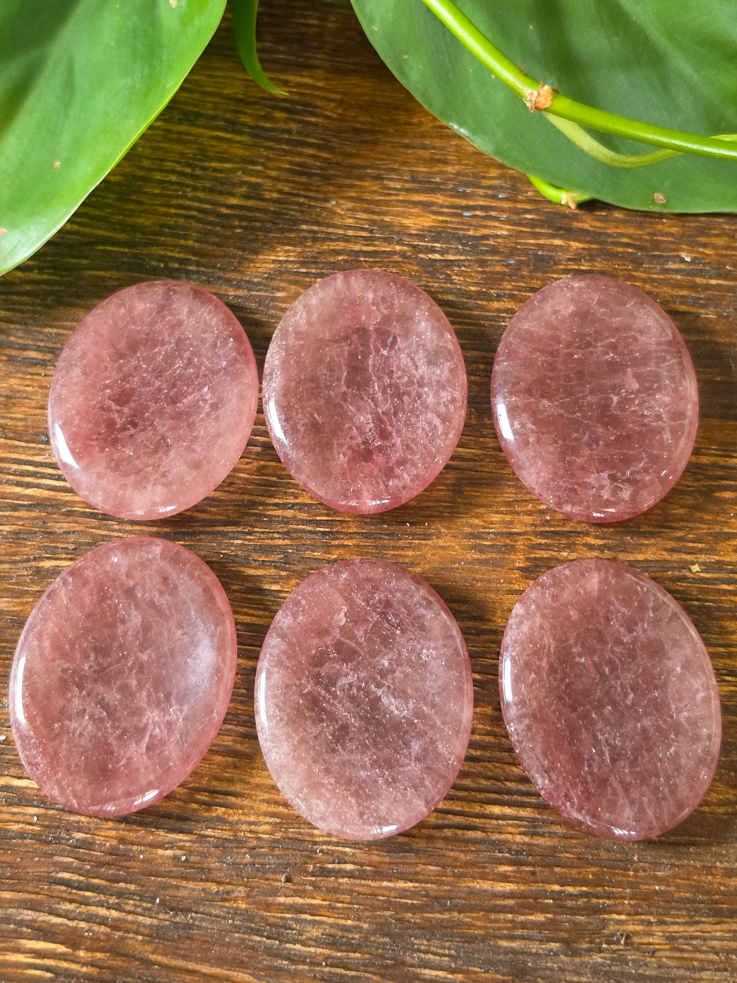Strawberry Quartz Worry Stone