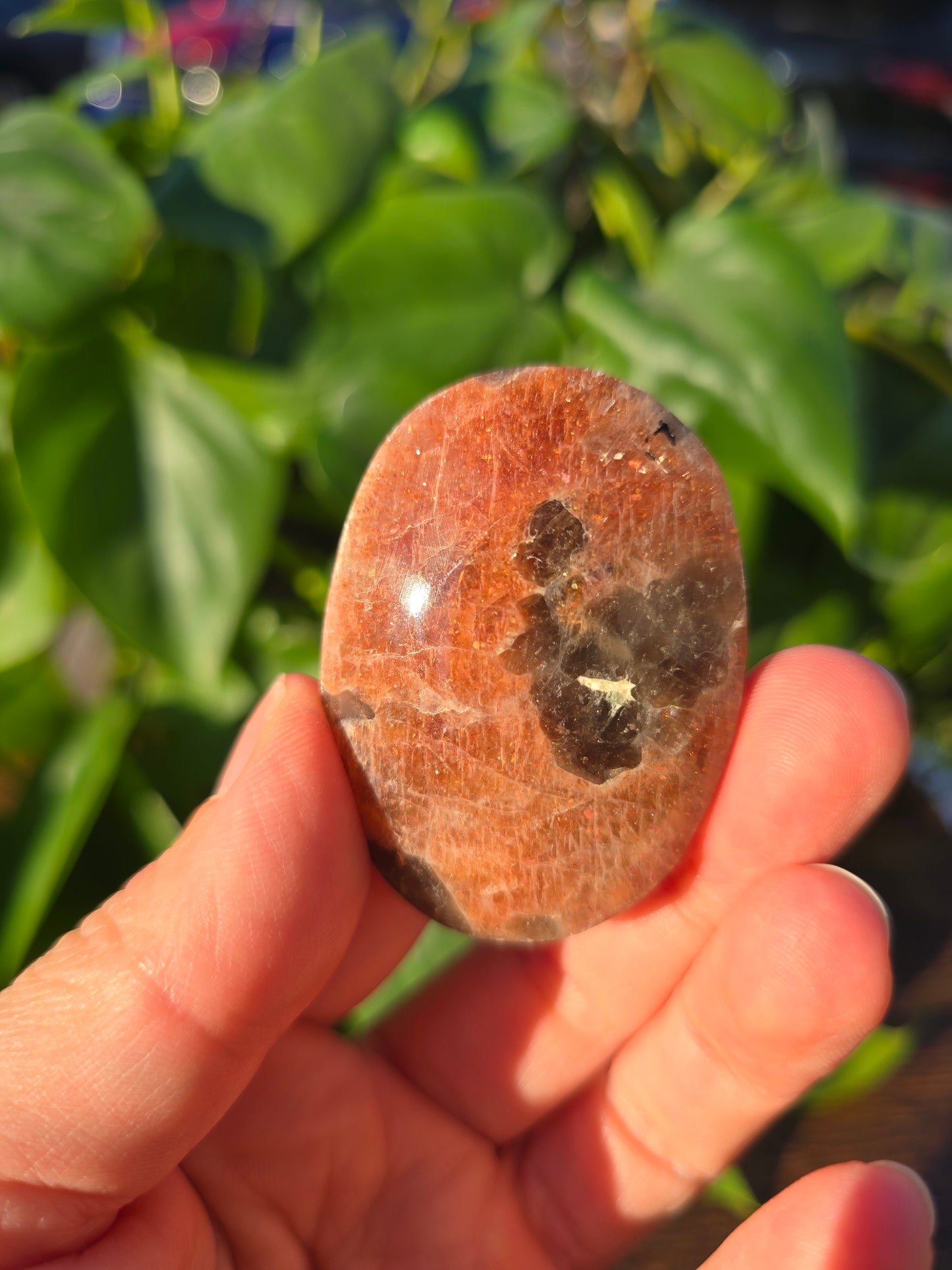 Tanzanian Sunstone Palm Stone "P"