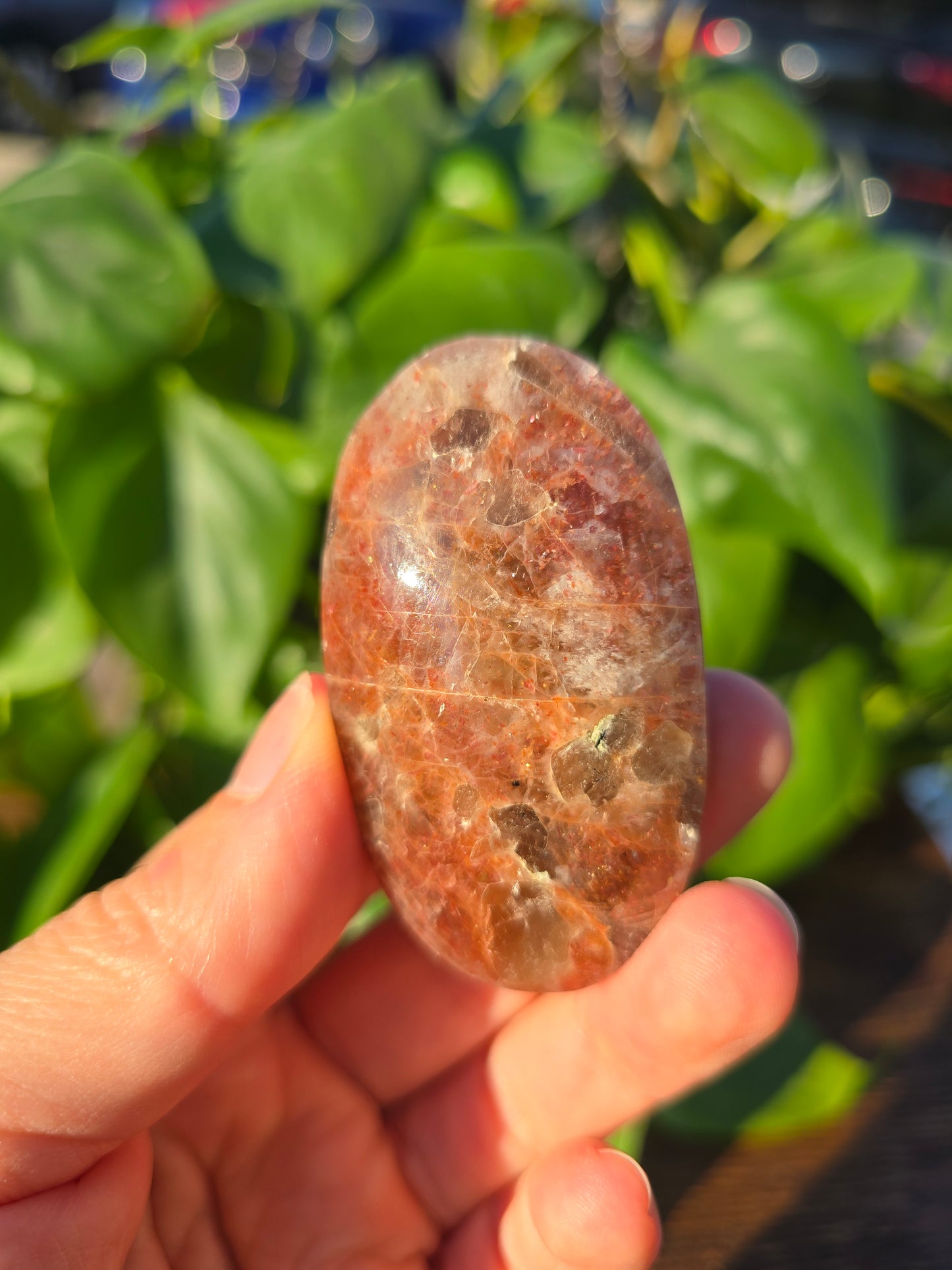 Tanzanian Sunstone Palm Stone "K"