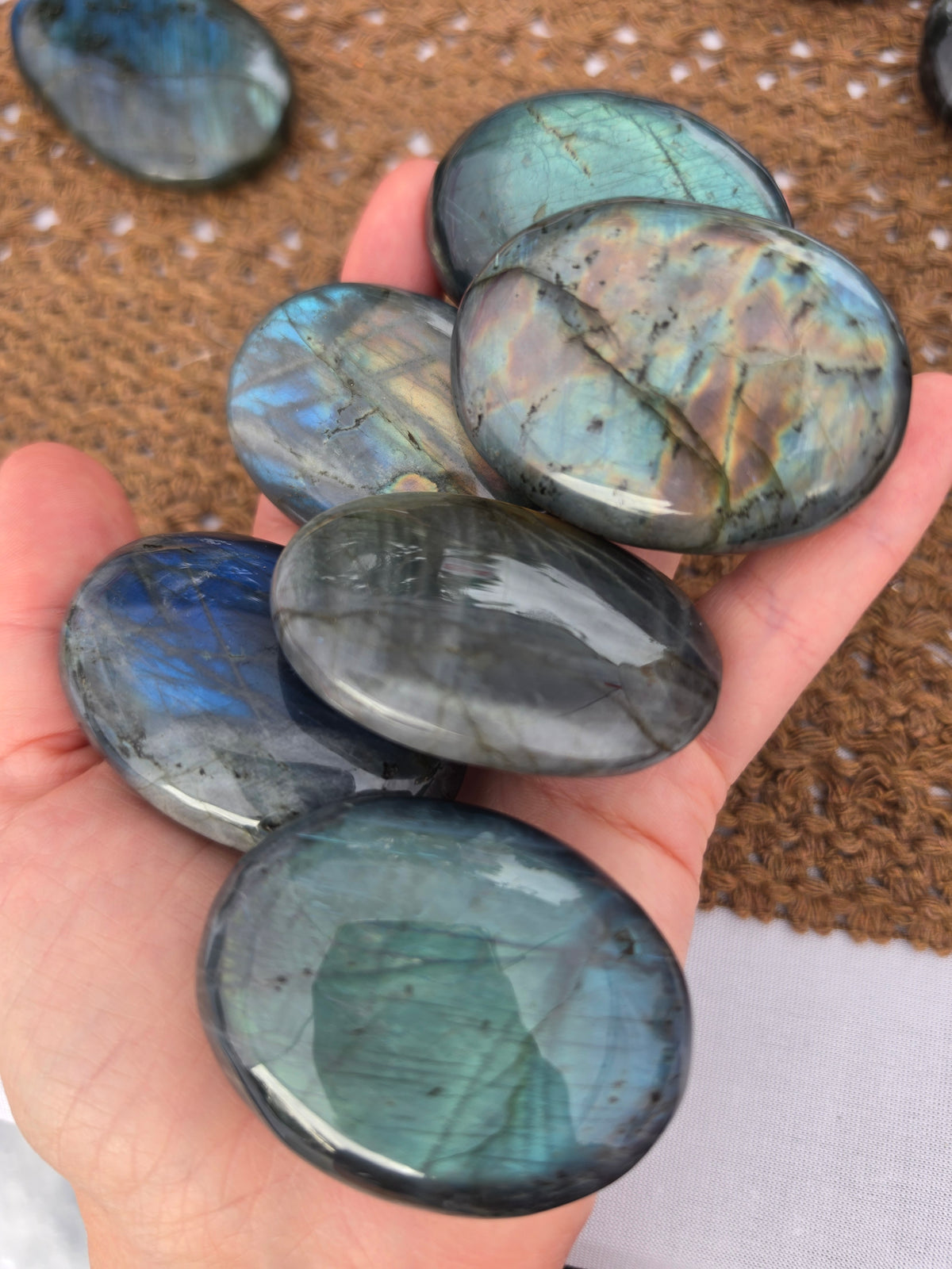 Labradorite Palm Stone
