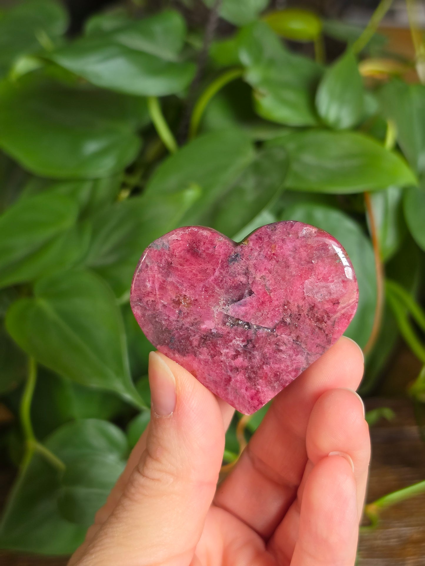 Rhodonite Crystal Heart "B"