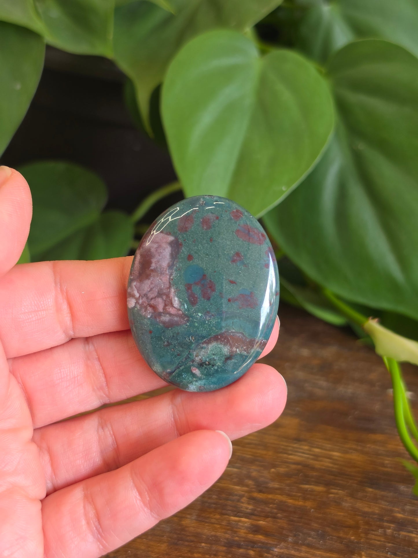 Colorful Jasper Crystal Worry Stone