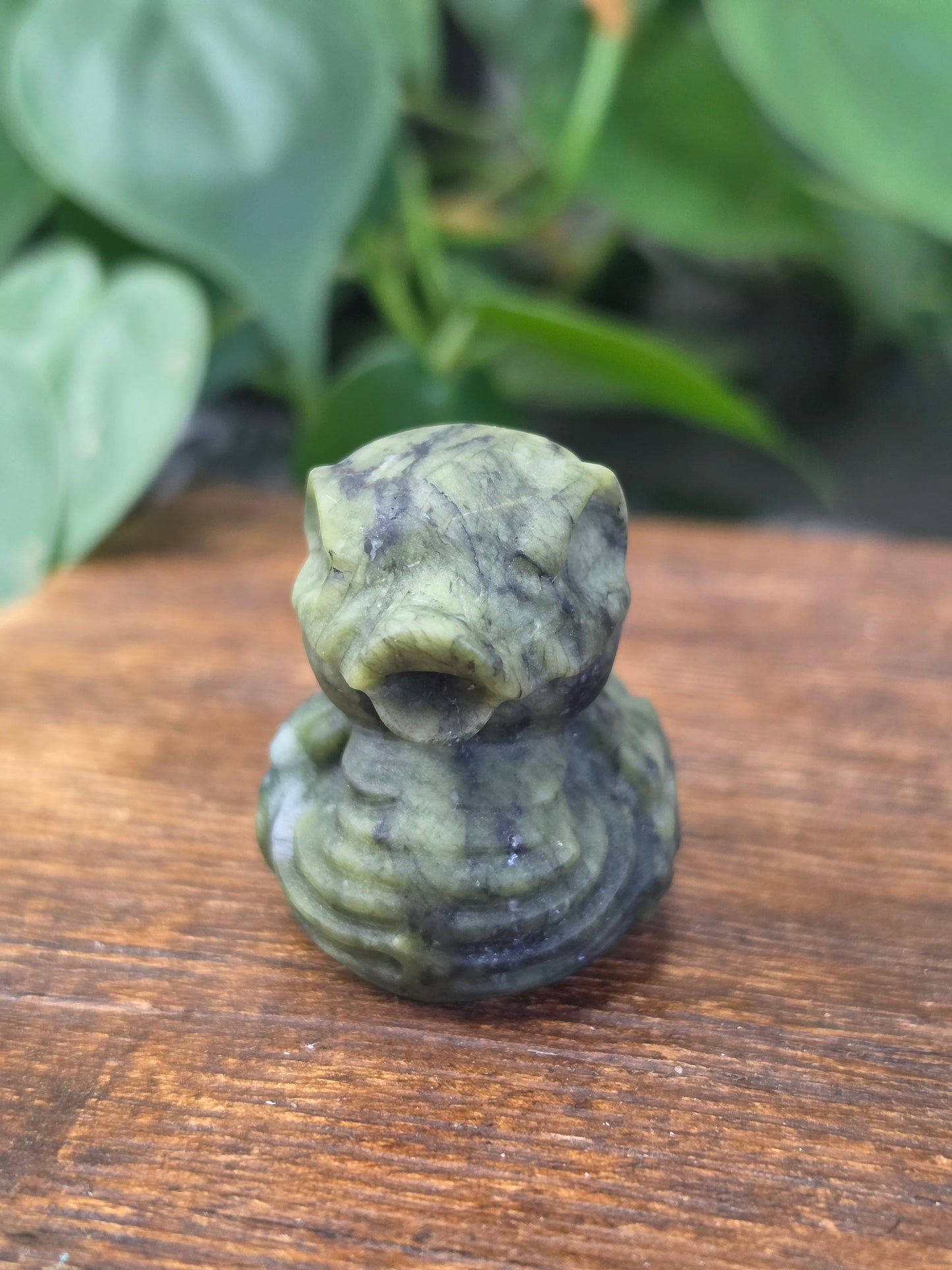 Serpentine Skeleton Duck Carving "A"