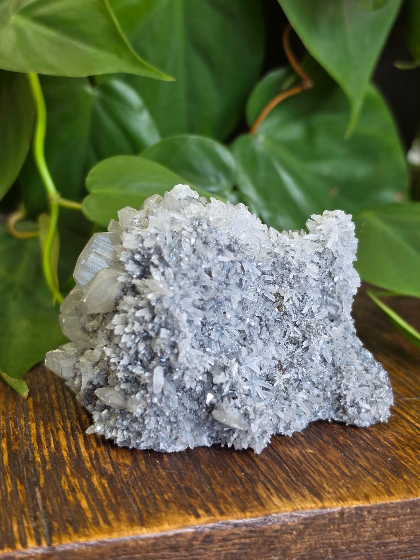 Calcite on Gray Druzy Matrix Specimen