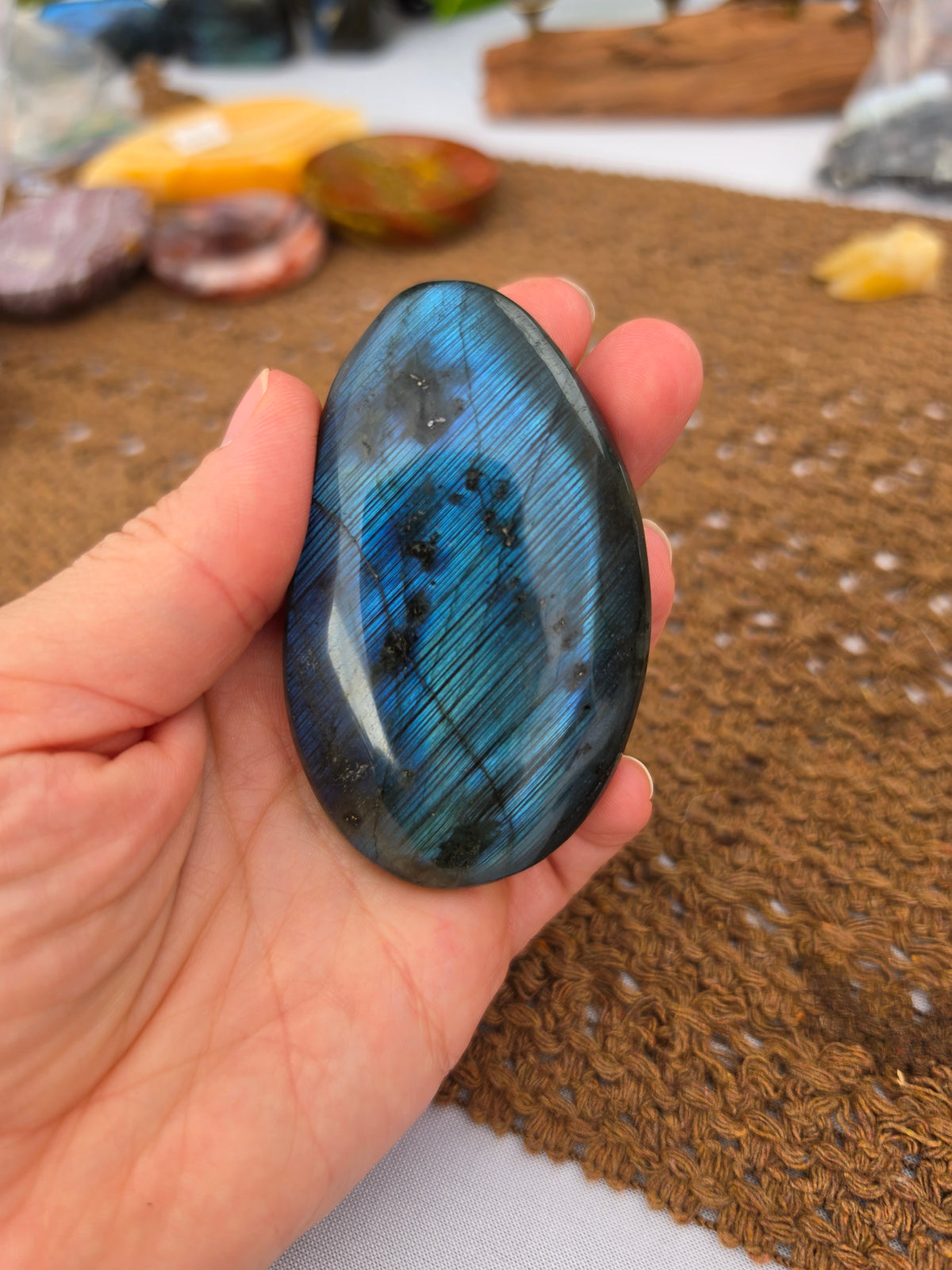 Labradorite Palm Stone