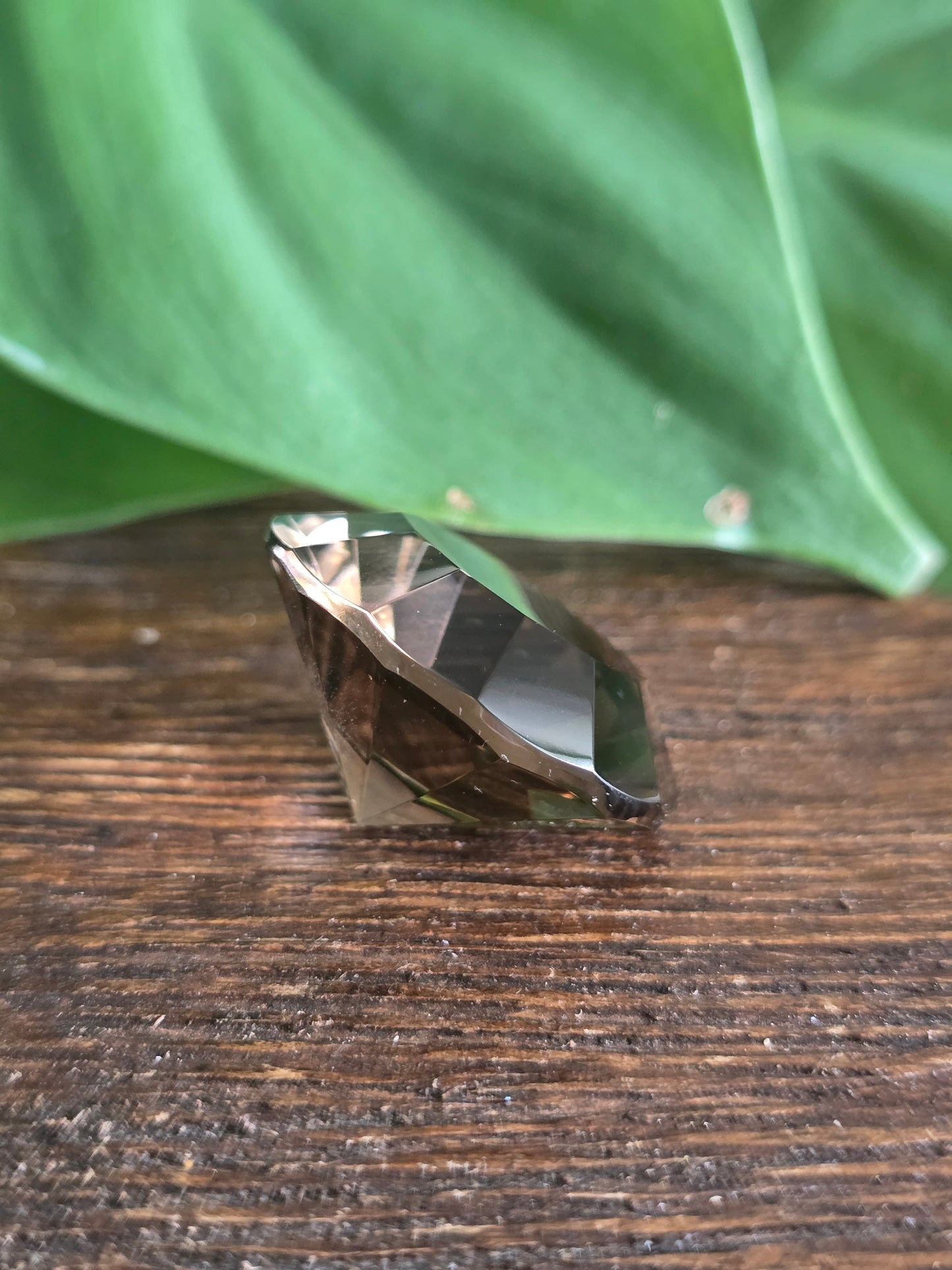 Smoky Quartz Diamond Cut Crystal