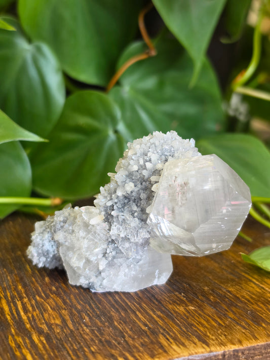 Calcite on Gray Druzy Matrix Specimen