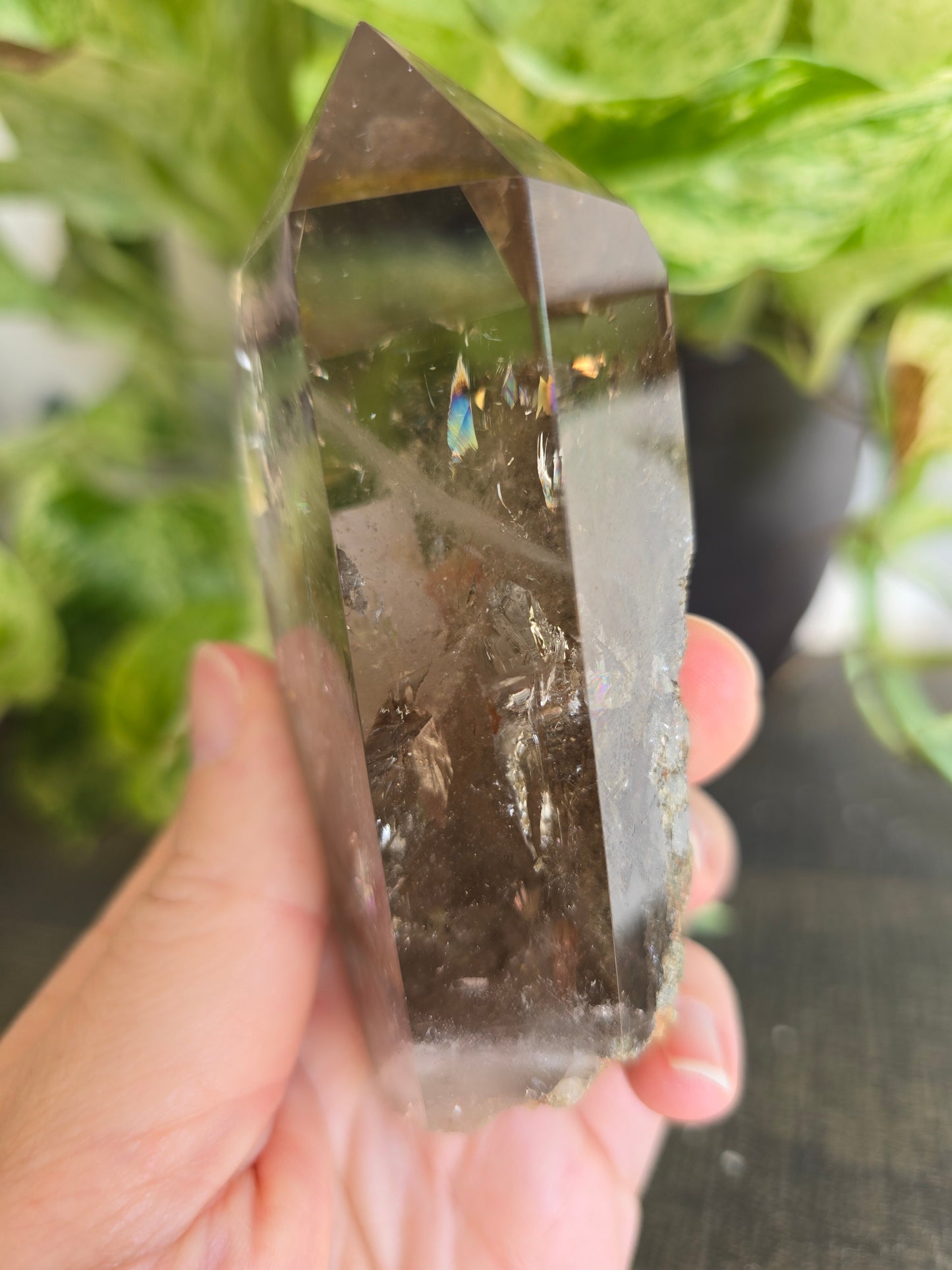 Smoky Garden Quartz With Mica Freeform