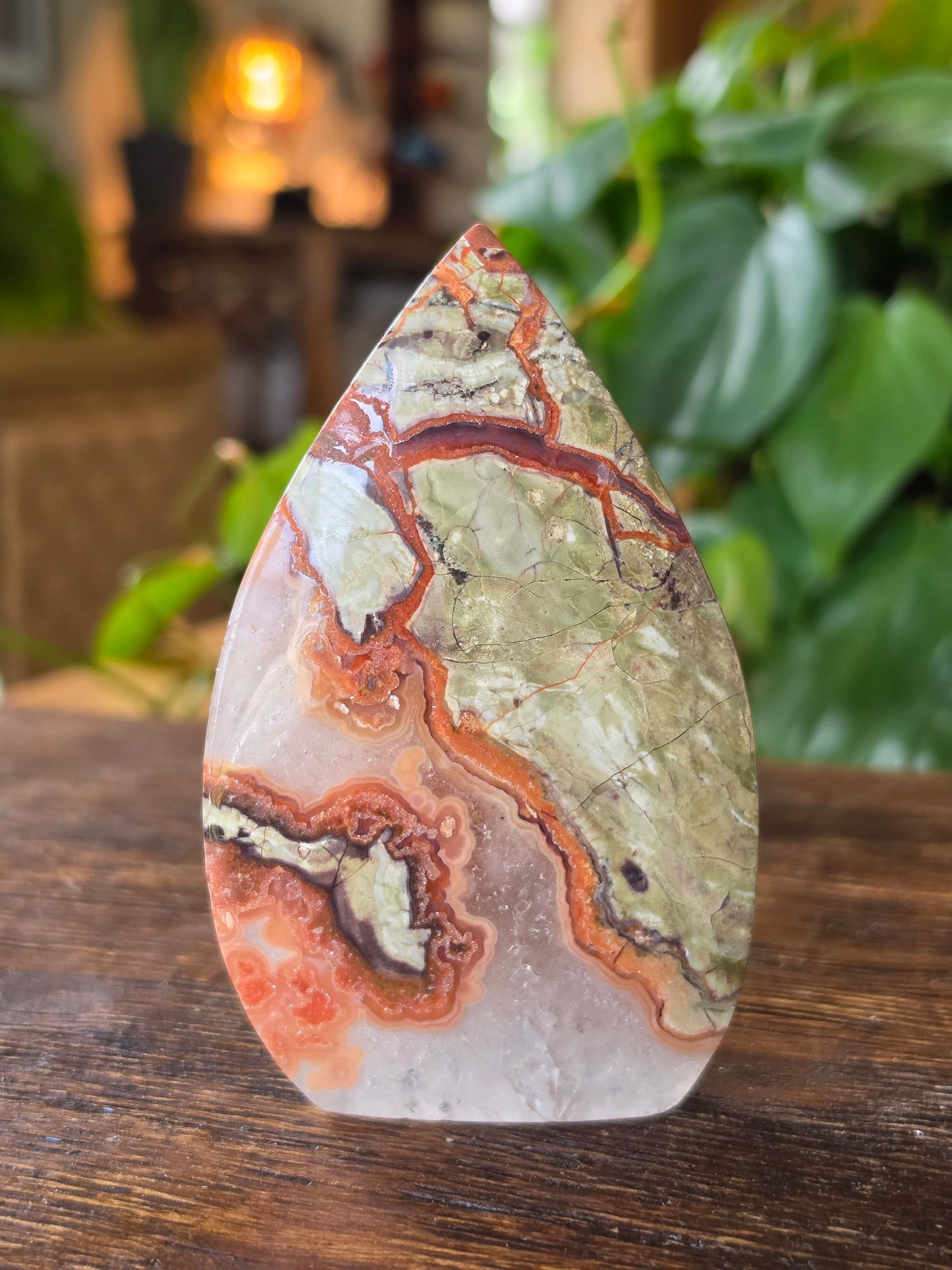 Money Agate Flipper Carving "C"