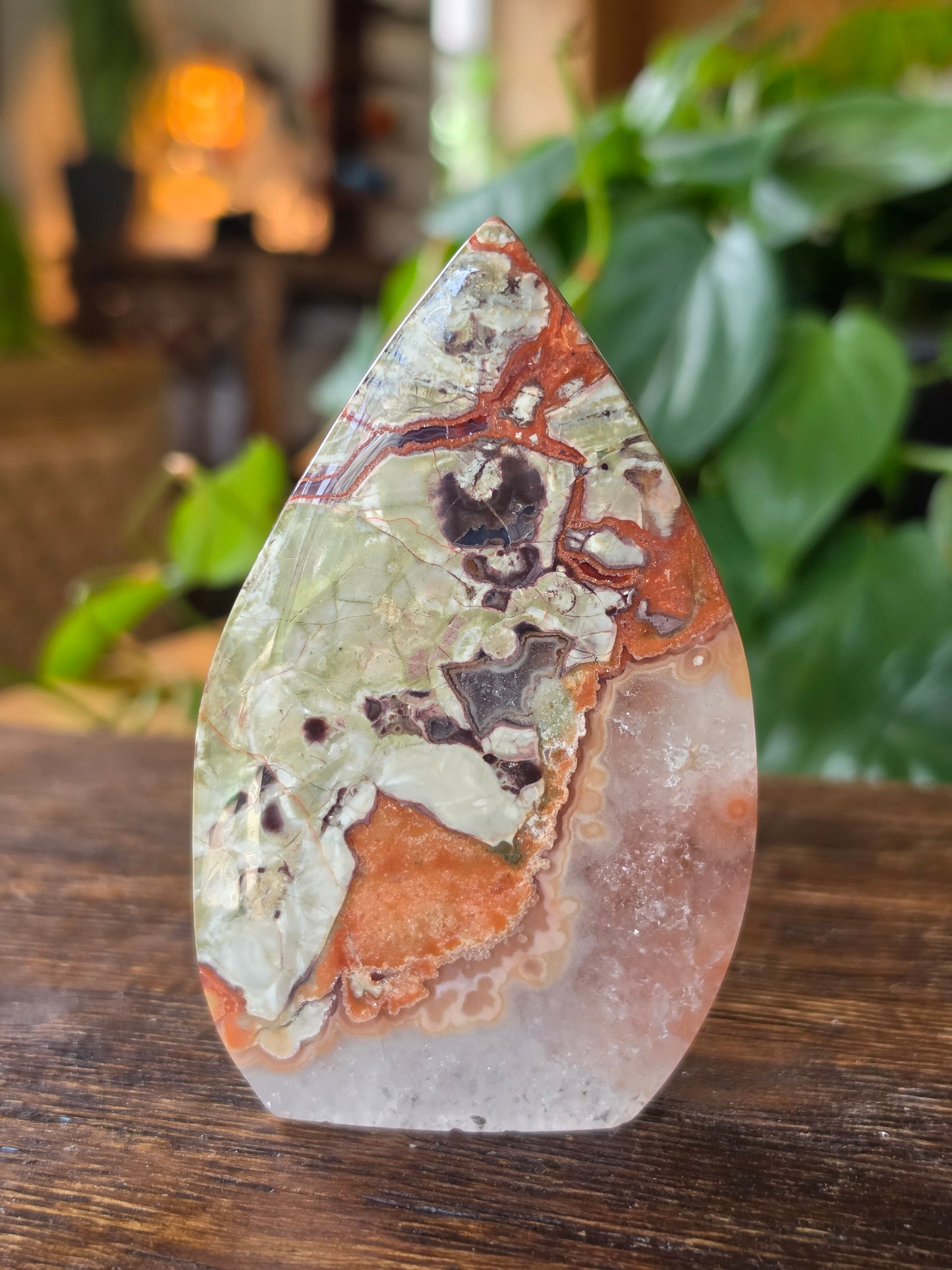 Money Agate Flipper Carving "C"