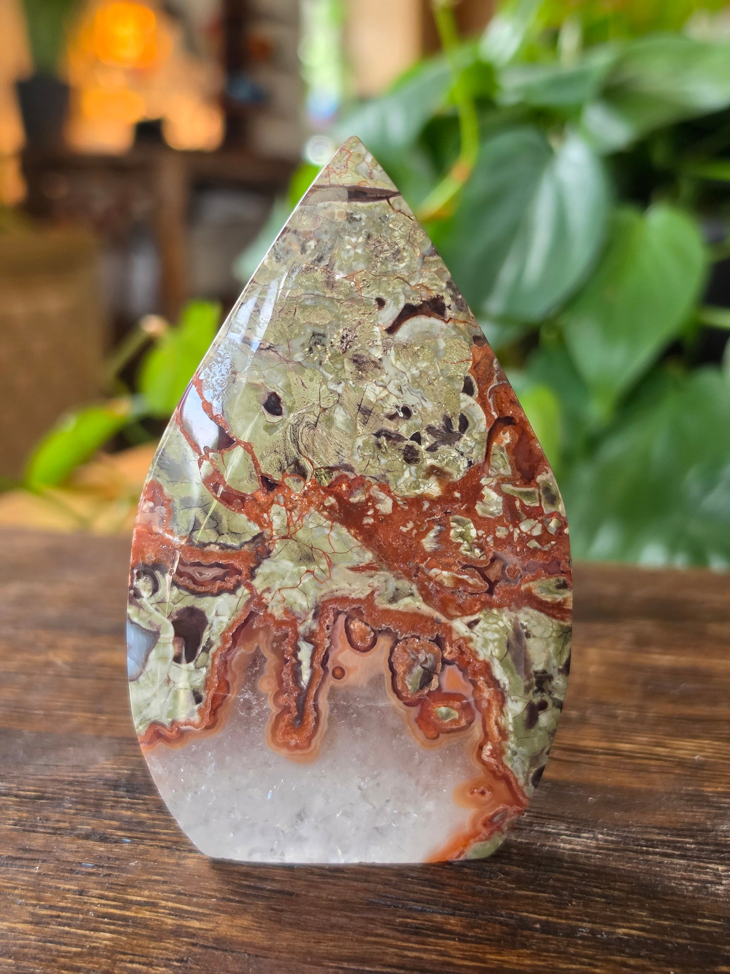 Money Agate Flipper Carving "B"
