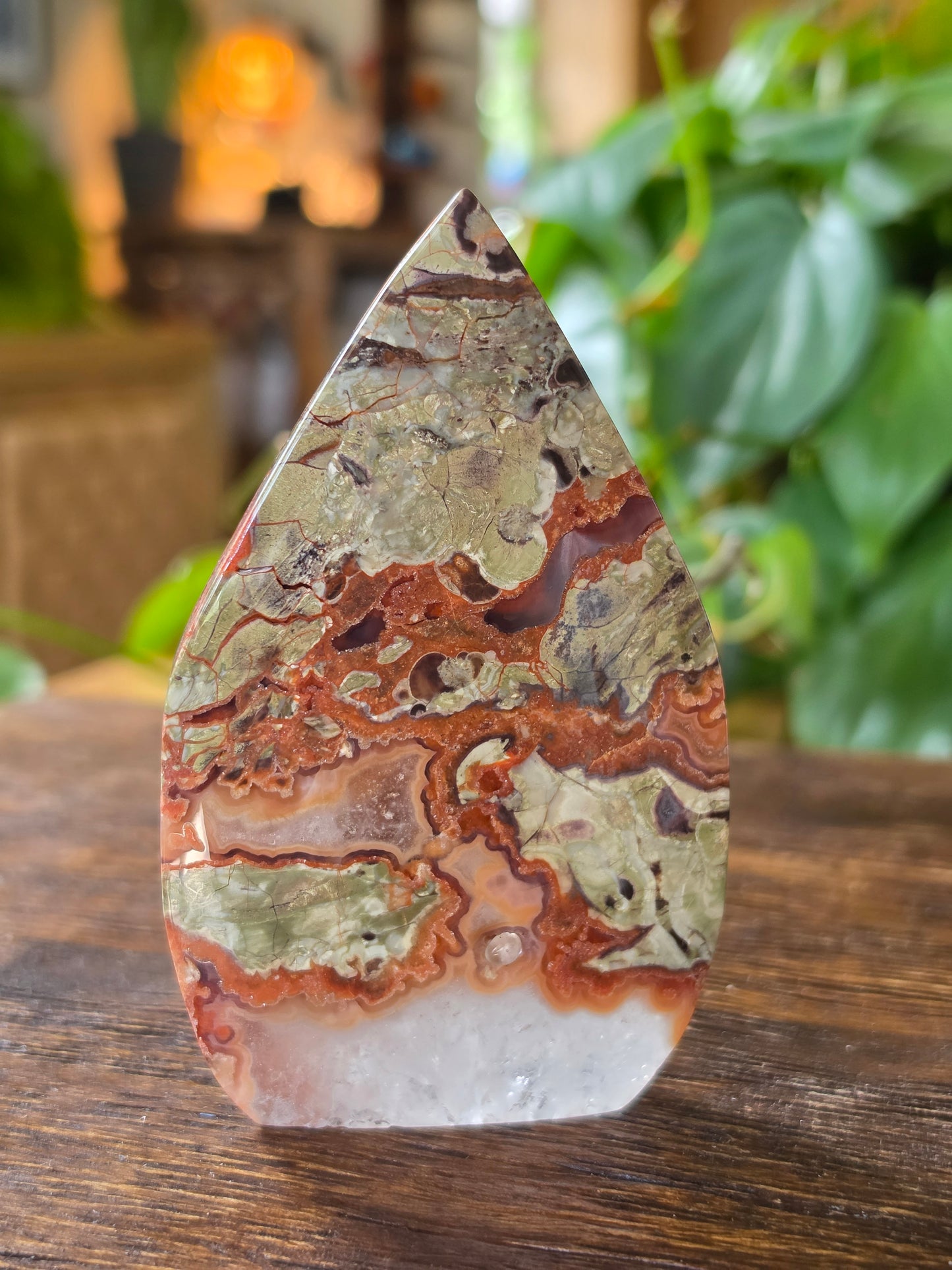 Money Agate Flipper Carving "B"