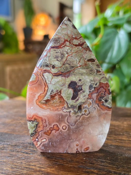 Money Agate Flipper Carving "A"