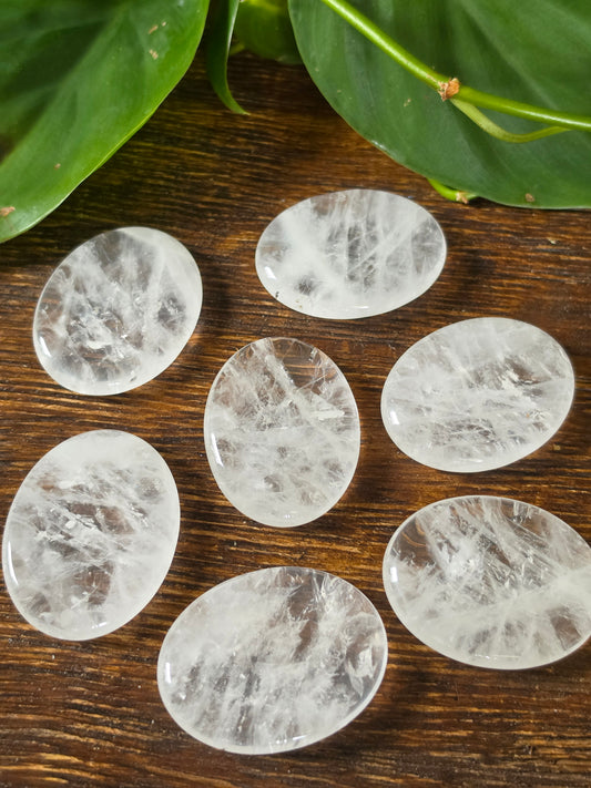 Clear Quartz Worry Stone