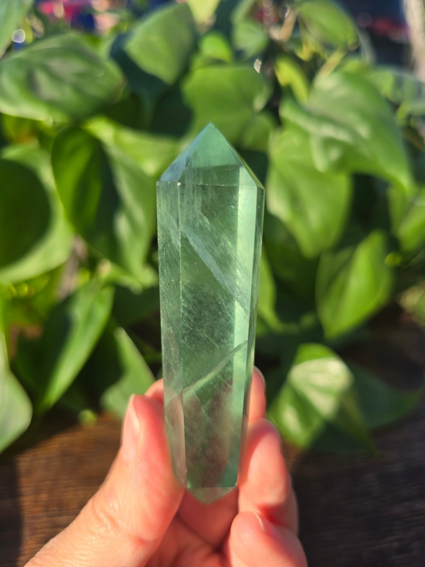 Green Fluorite Double-Terminated Point "B"