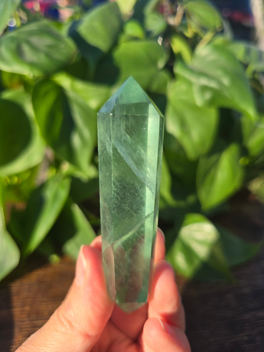 Green Fluorite Double-Terminated Point "B"