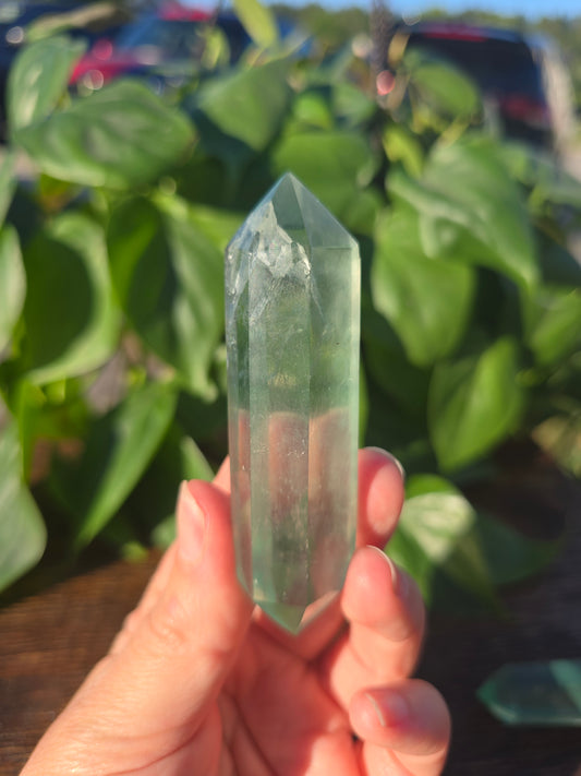 Green Fluorite Double-Terminated Point "A"