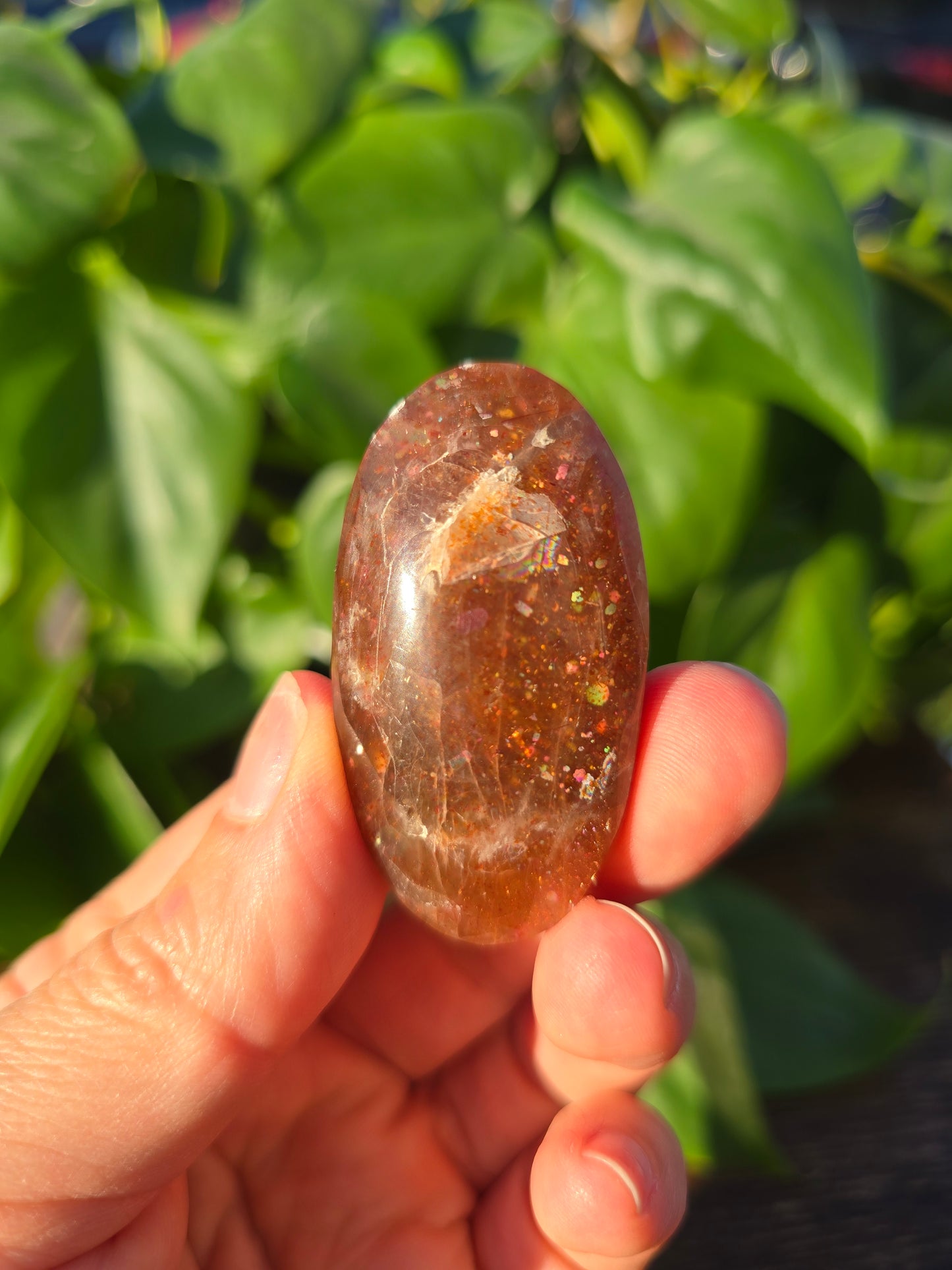 Tanzanian Sunstone Palm Stone "N"