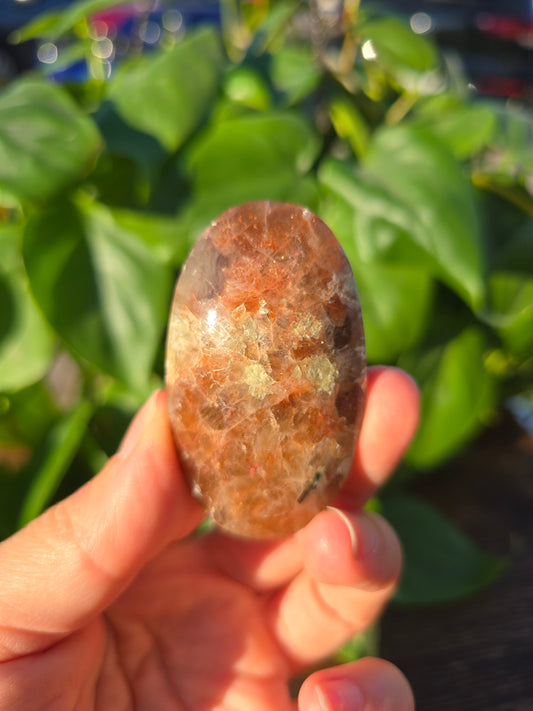 Tanzanian Sunstone Palm Stone "J"