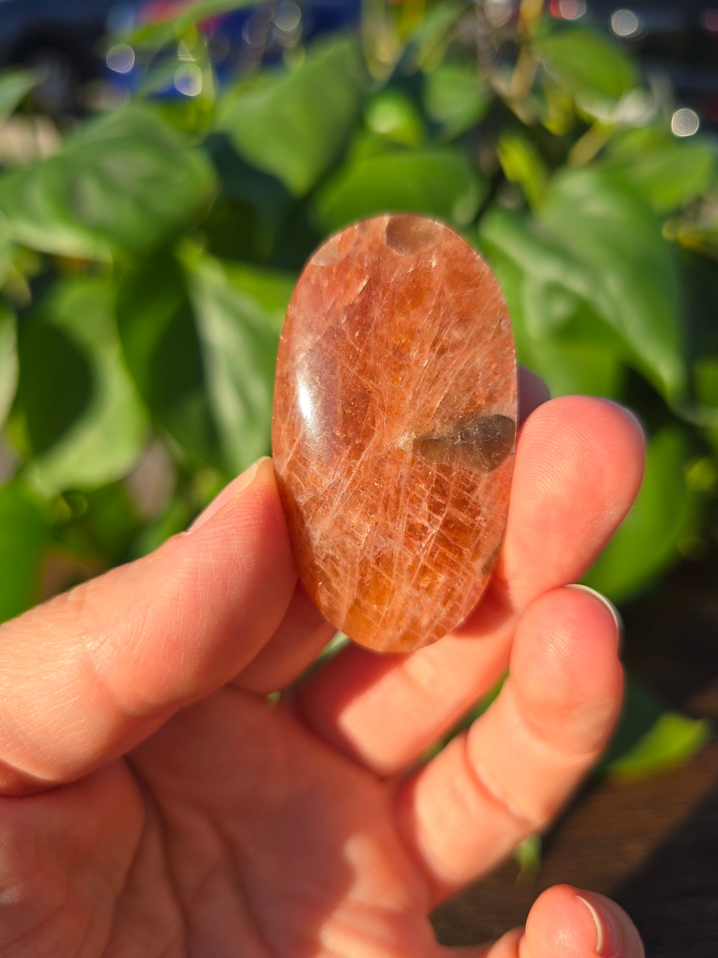 Tanzanian Sunstone Palm Stone "I"