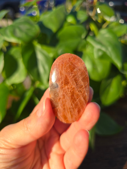 Tanzanian Sunstone Palm Stone "I"