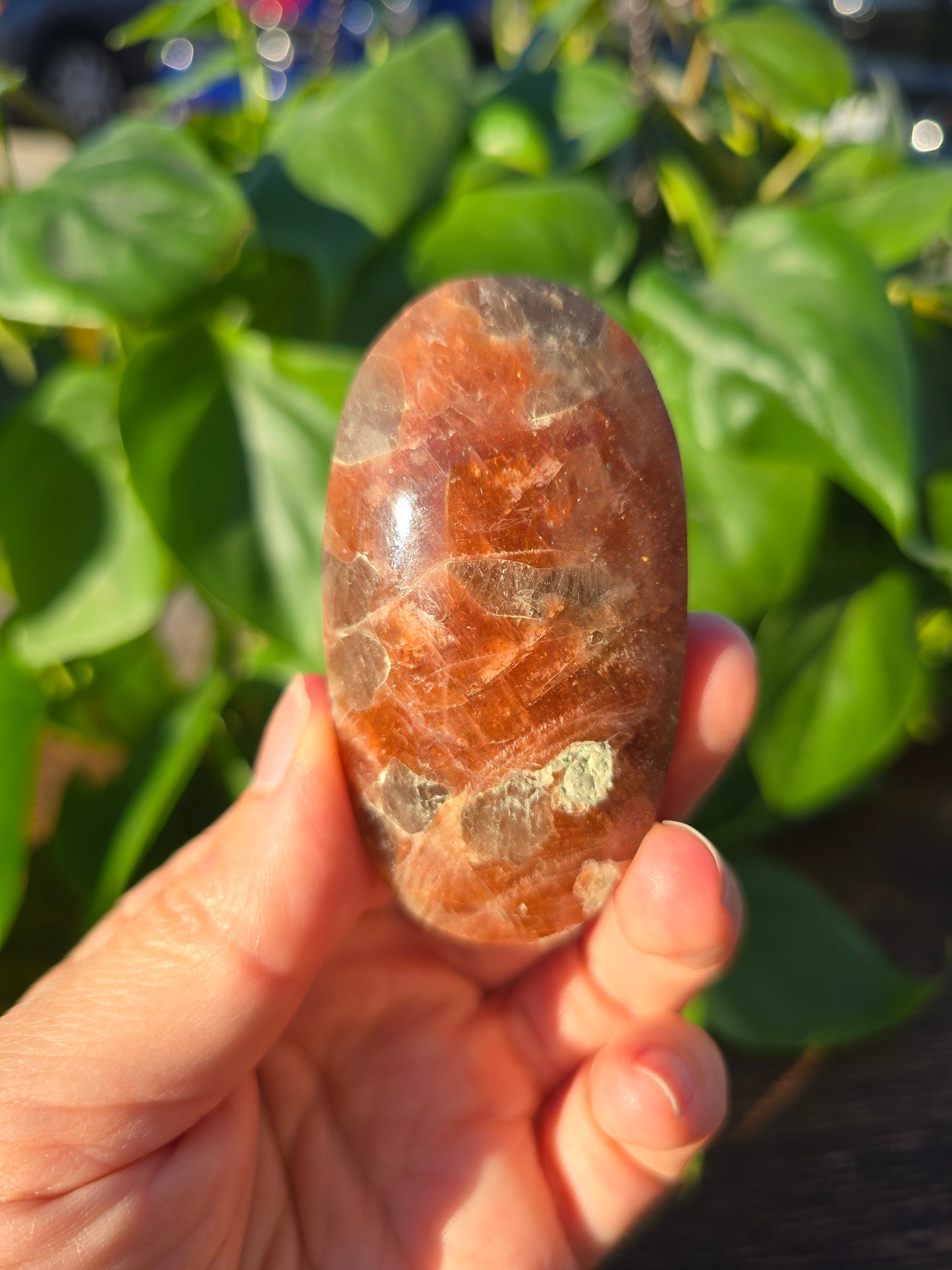 Tanzanian Sunstone Palm Stone "H"