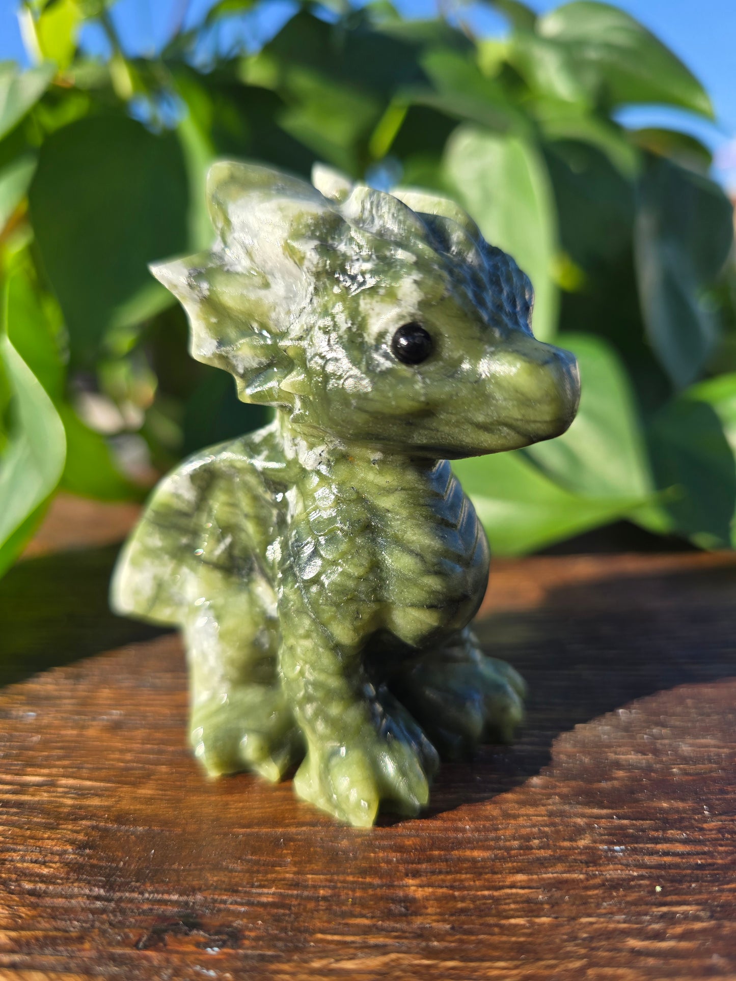 Serpentine Dragon Sculpture