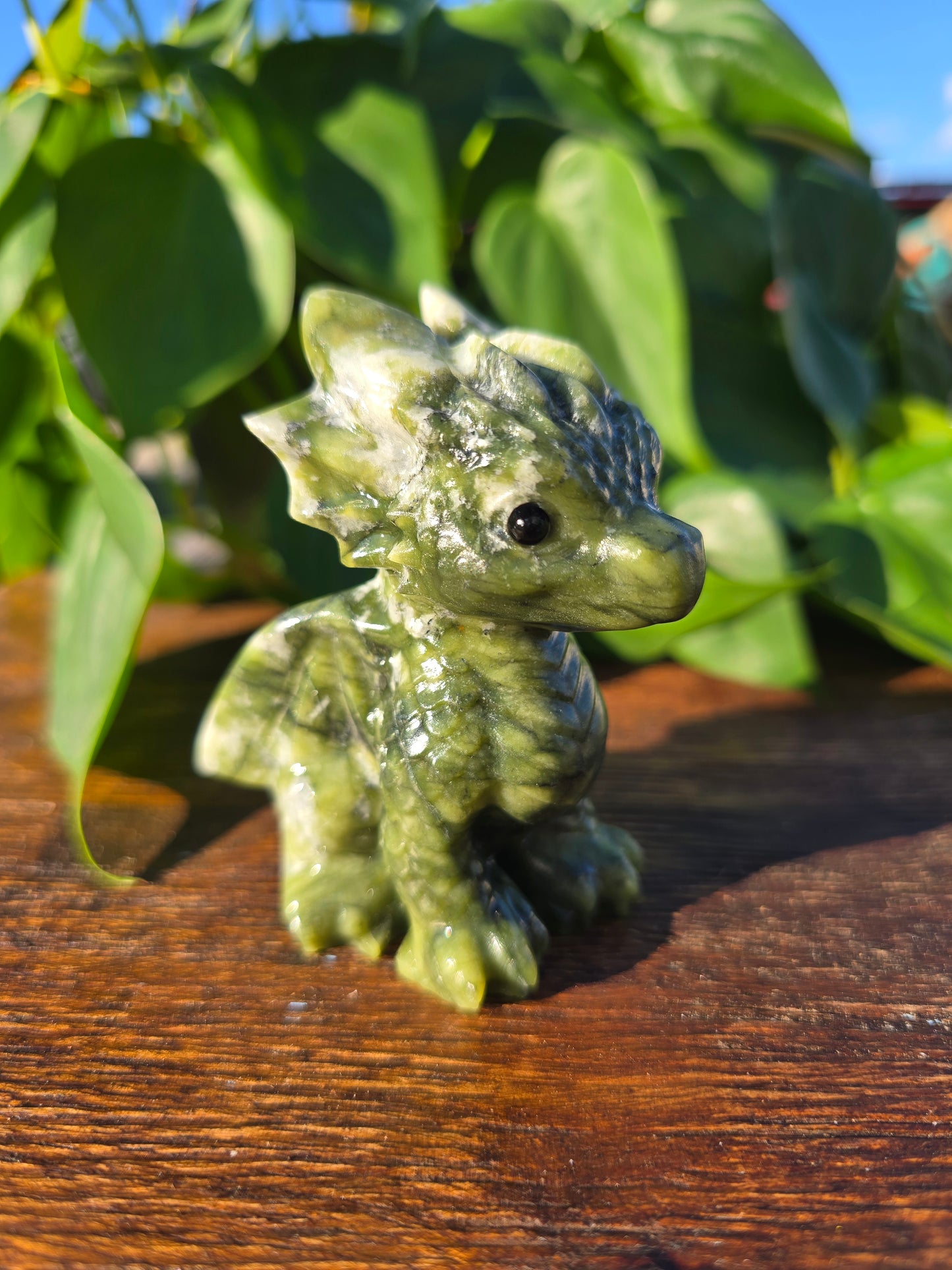 Serpentine Dragon Sculpture