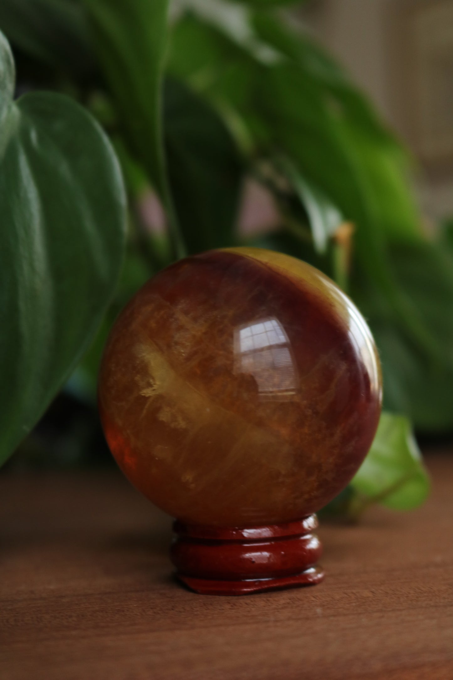 Yellow Fluorite Sphere