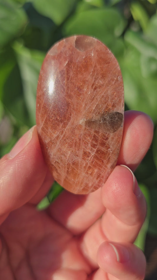 Tanzanian Sunstone Palm Stone "I"