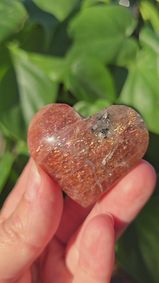 Tanzanian Sunstone Heart "B"