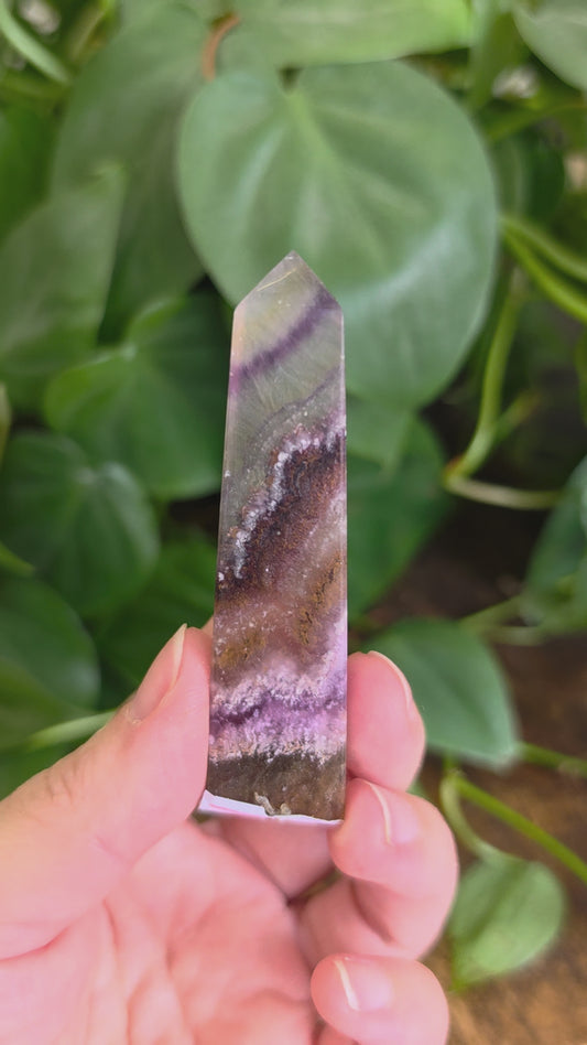 Rainbow Fluorite Mini Point