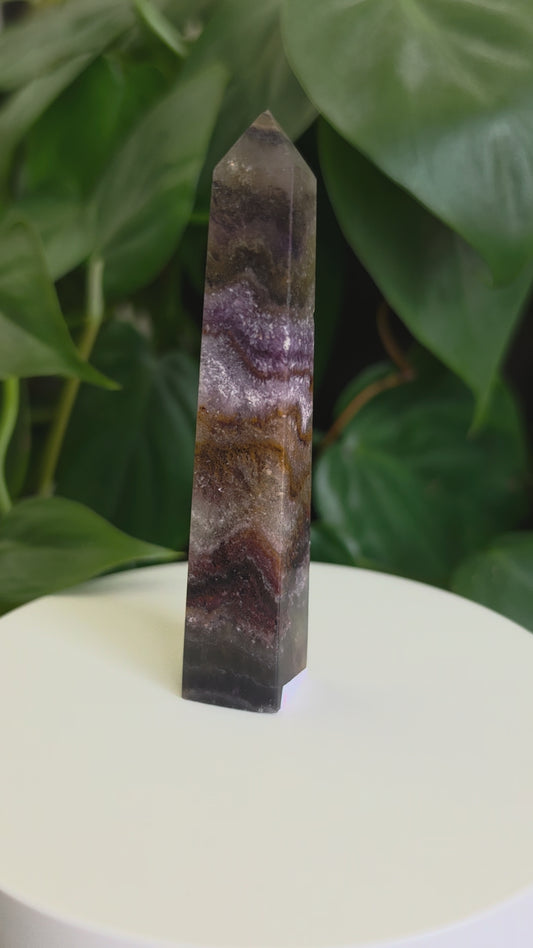 Rainbow Fluorite Mini Point