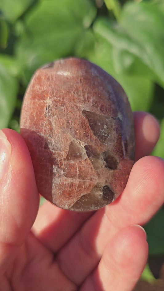 Tanzanian Sunstone Palm Stone "P"