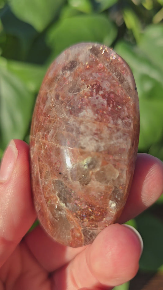 Tanzanian Sunstone Palm Stone "K"