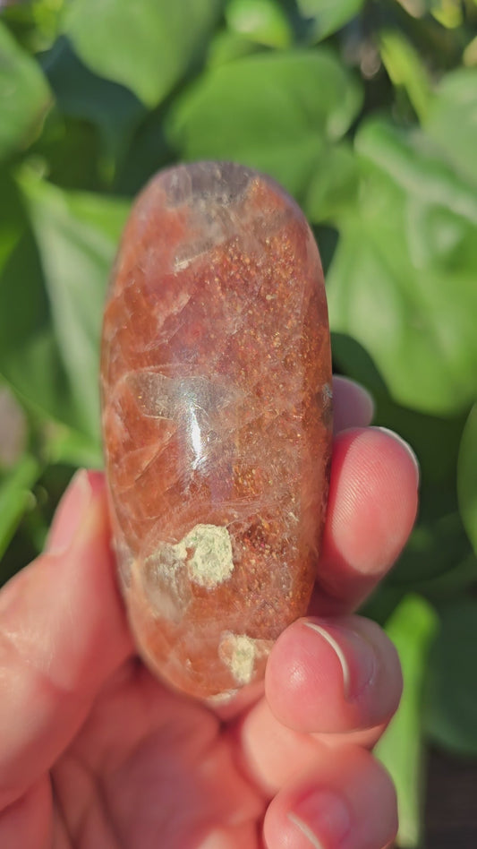 Tanzanian Sunstone Palm Stone "H"