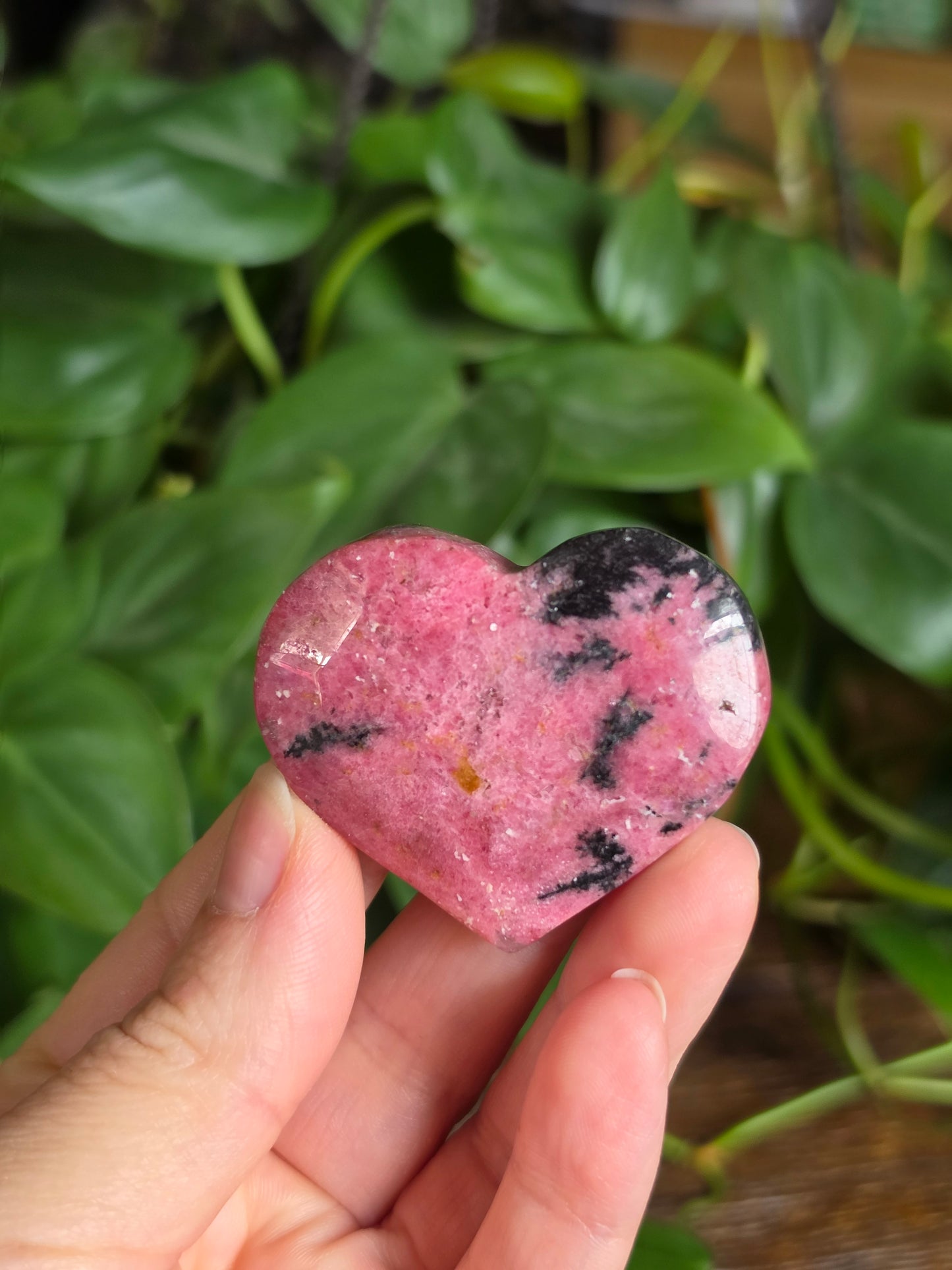 Rhodonite Crystal Heart "G"