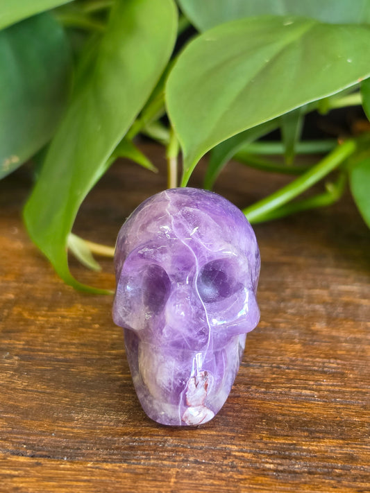 Amethyst Crystal Skull Carving