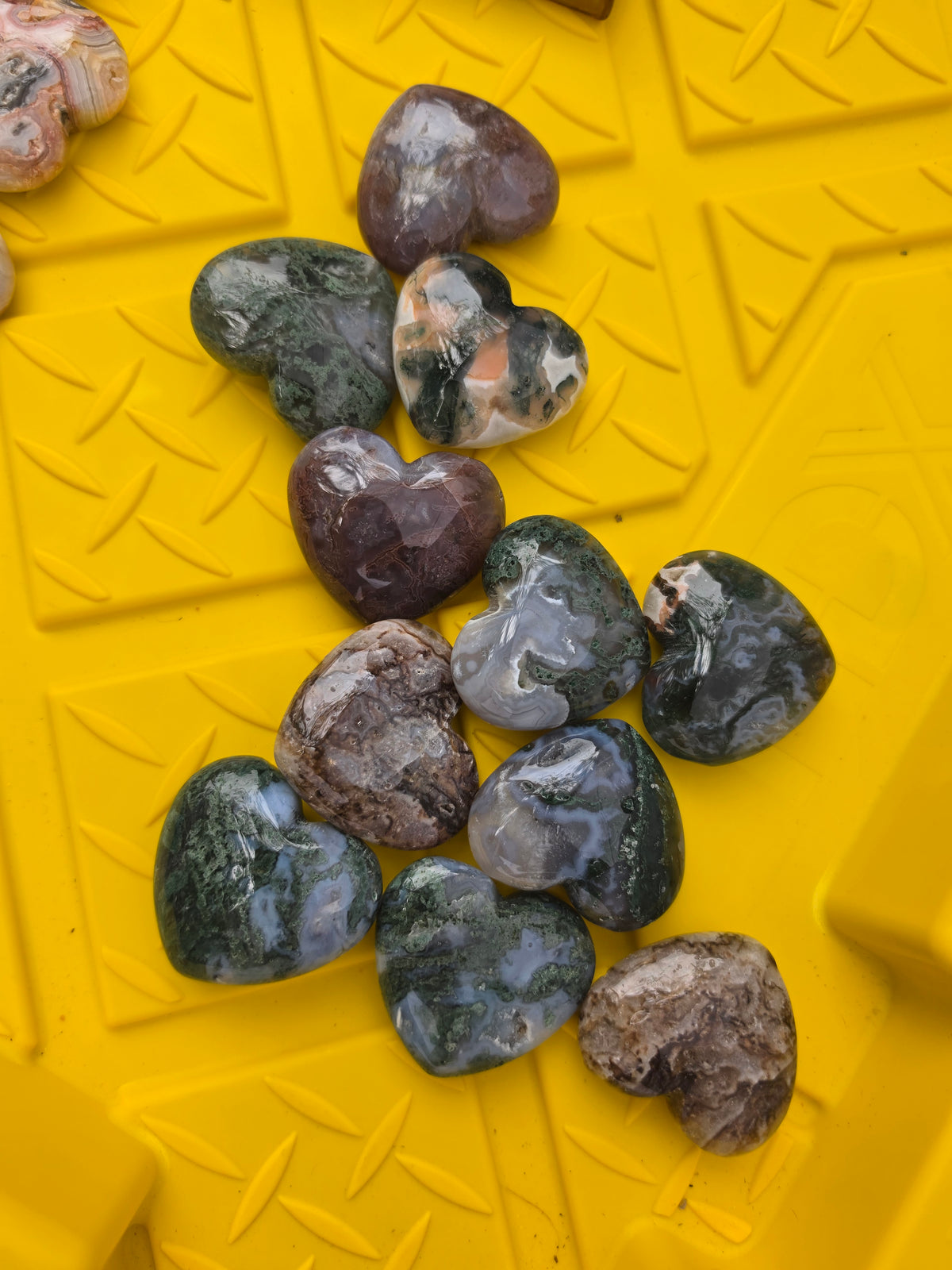 Moss Agate Heart