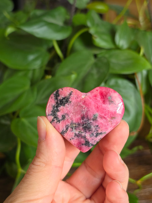 Rhodonite Crystal Heart "C"
