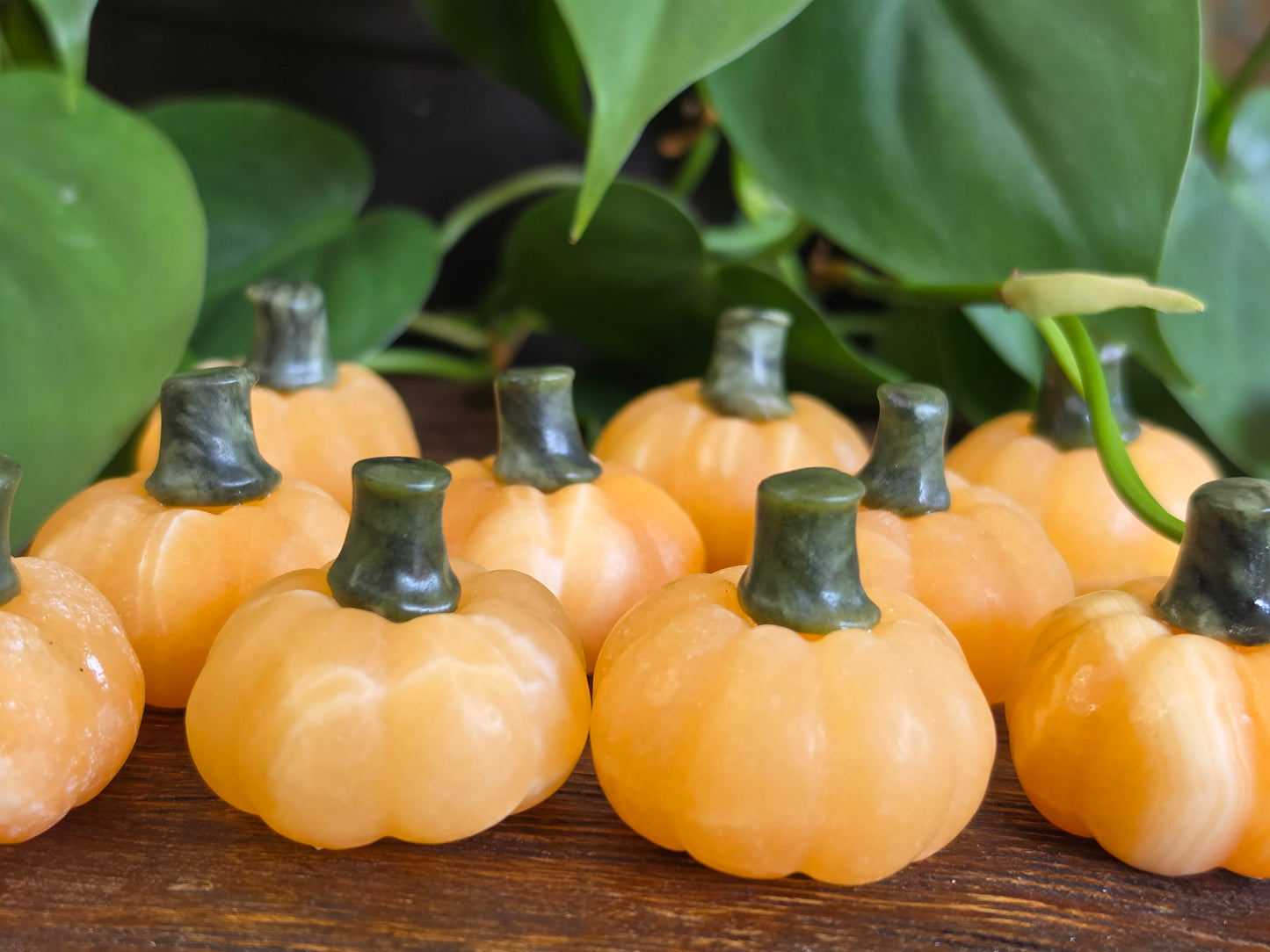 Orange Calcite Crystal Pumpkin (One Piece)