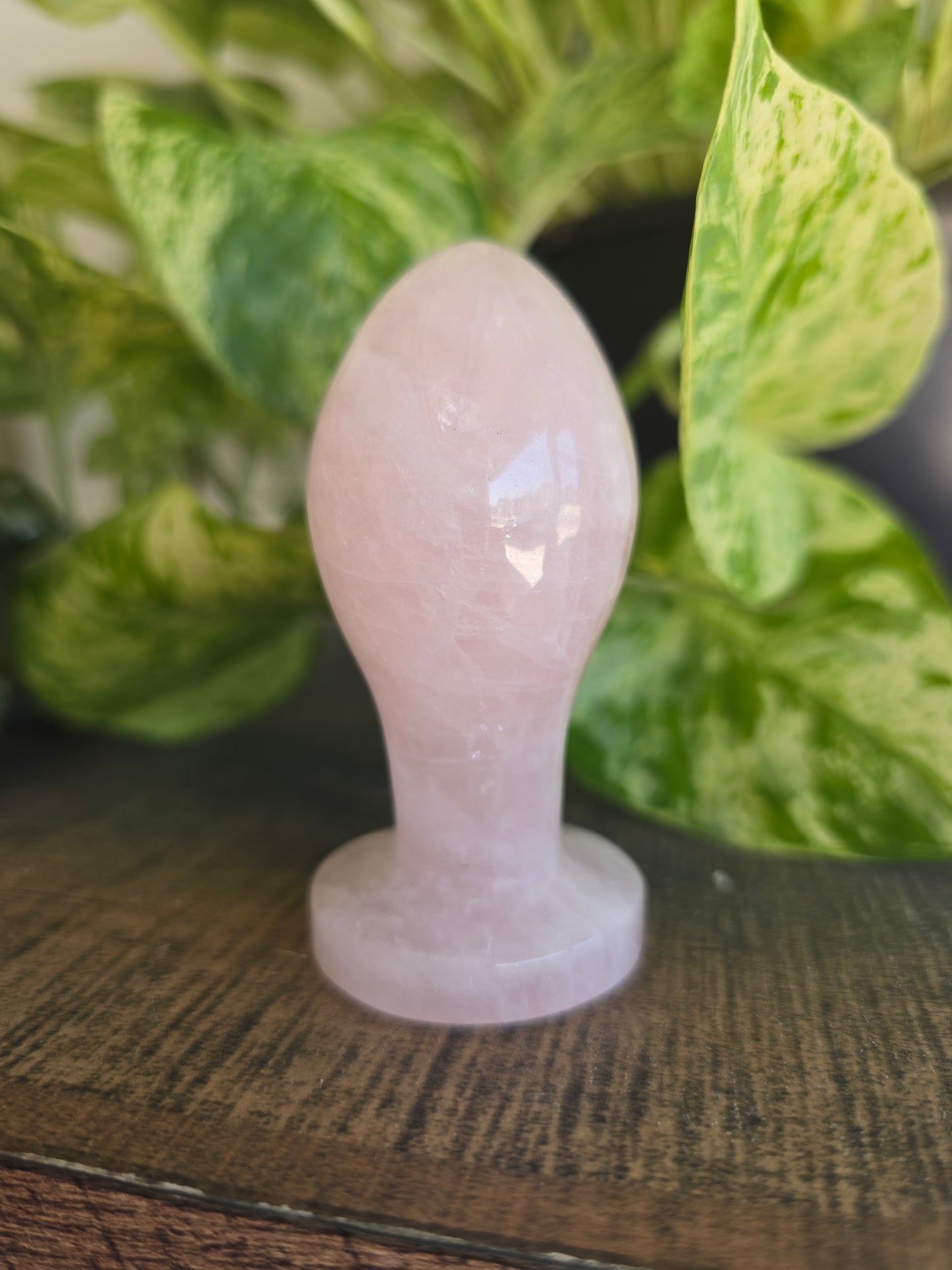 Rose Quartz Rectal Dilator Anal Plug