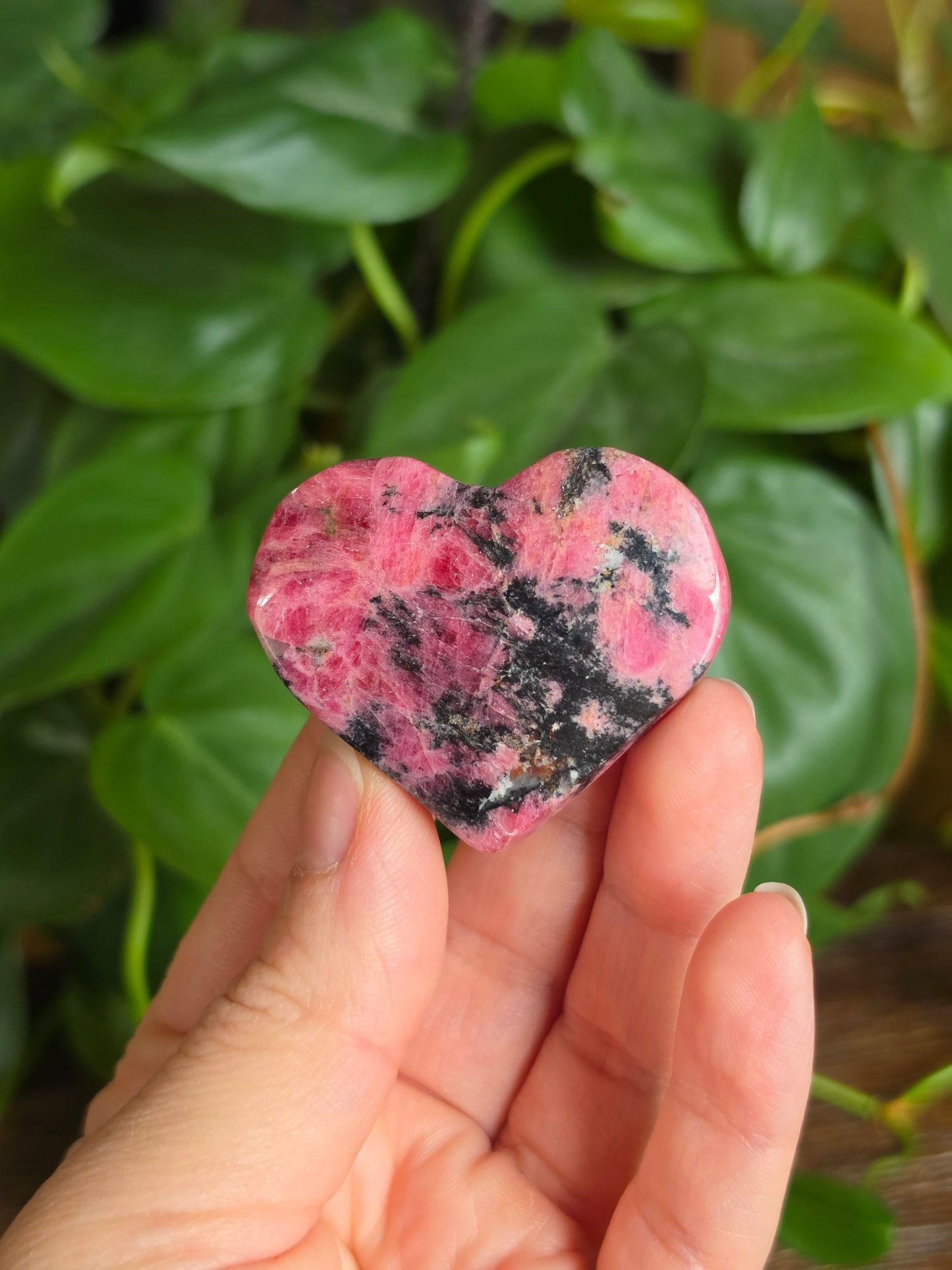 Rhodonite Crystal Heart "C"