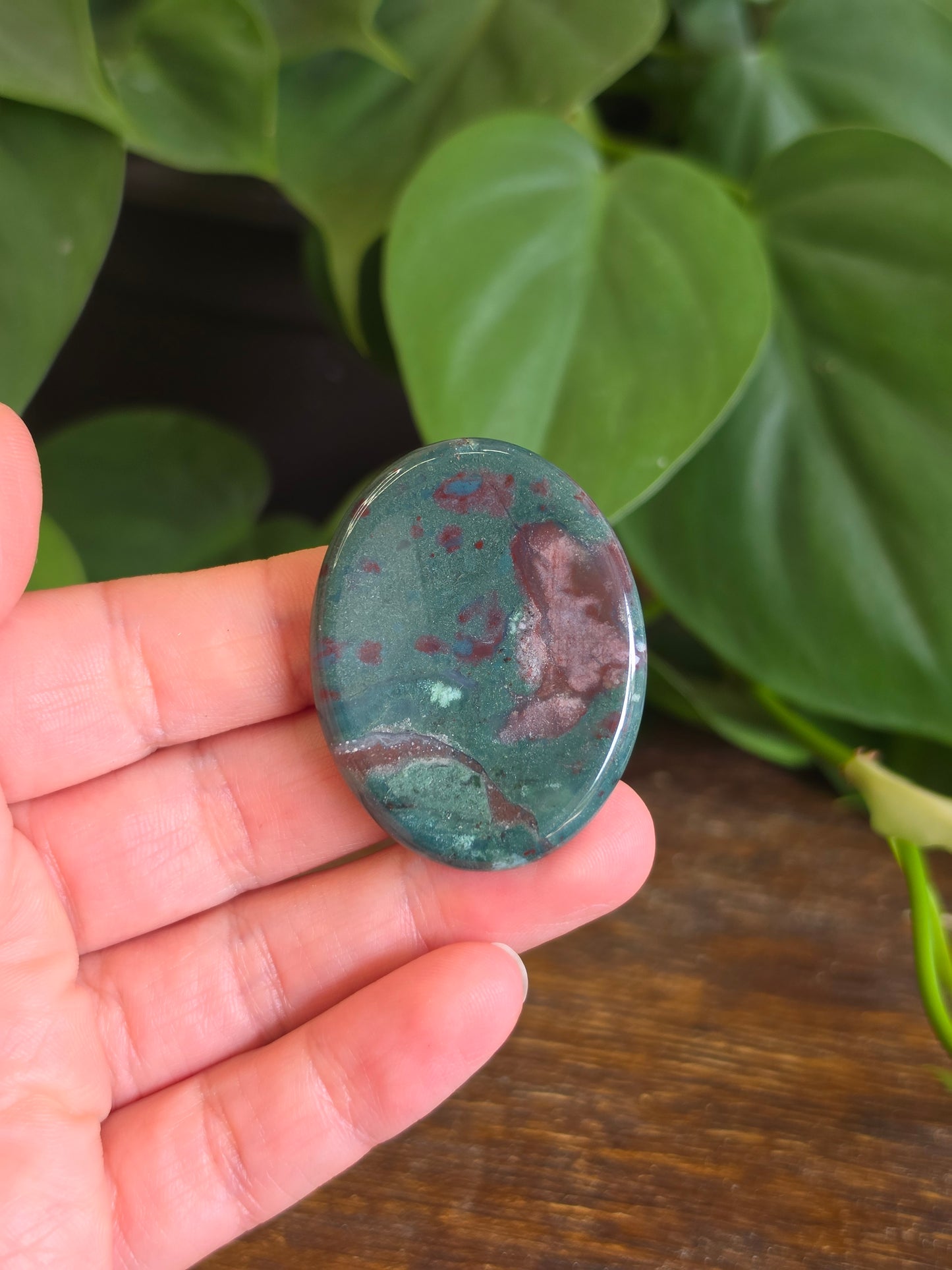 Colorful Jasper Crystal Worry Stone