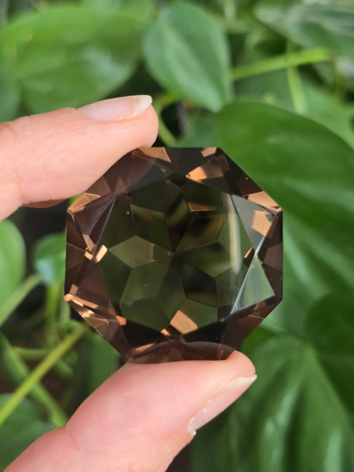 Smoky Quartz Faceted Crystal