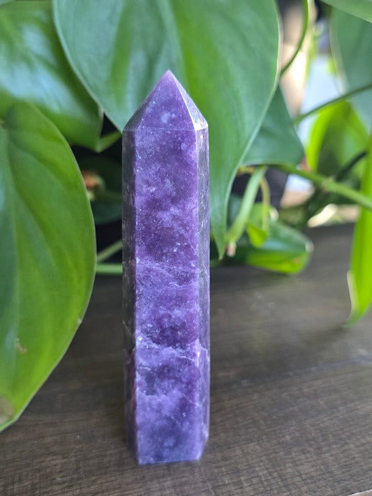 Lepidolite Point