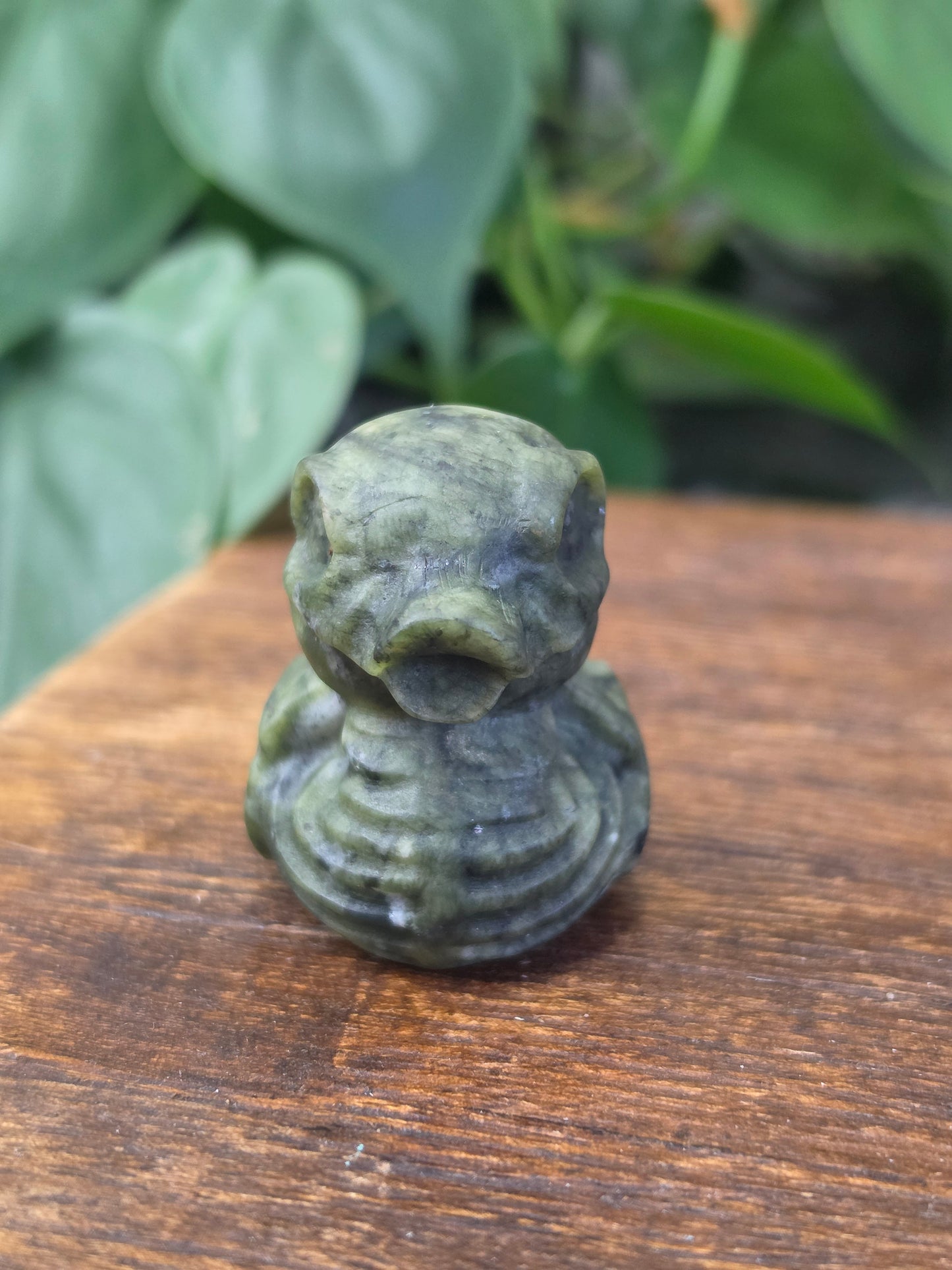 Serpentine Skeleton Duck Carving "B"