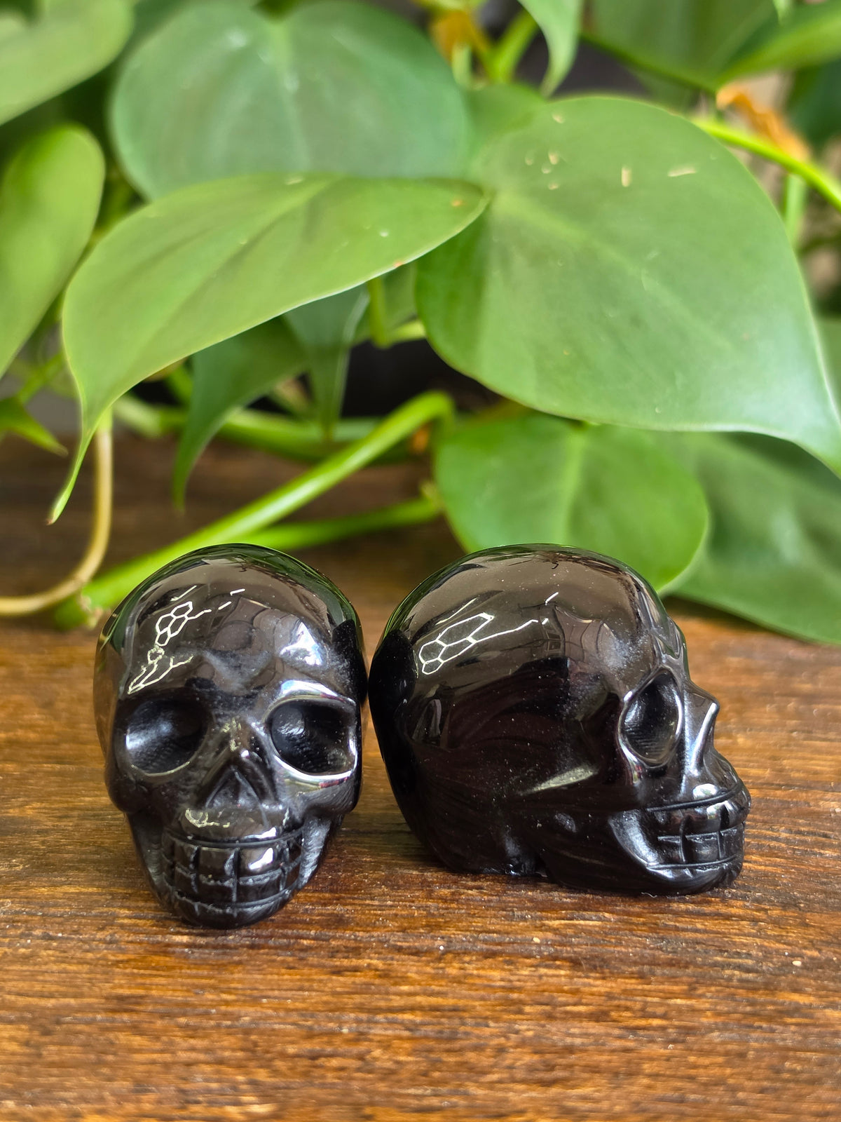 Obsidian Crystal Skull Carving (One Piece)
