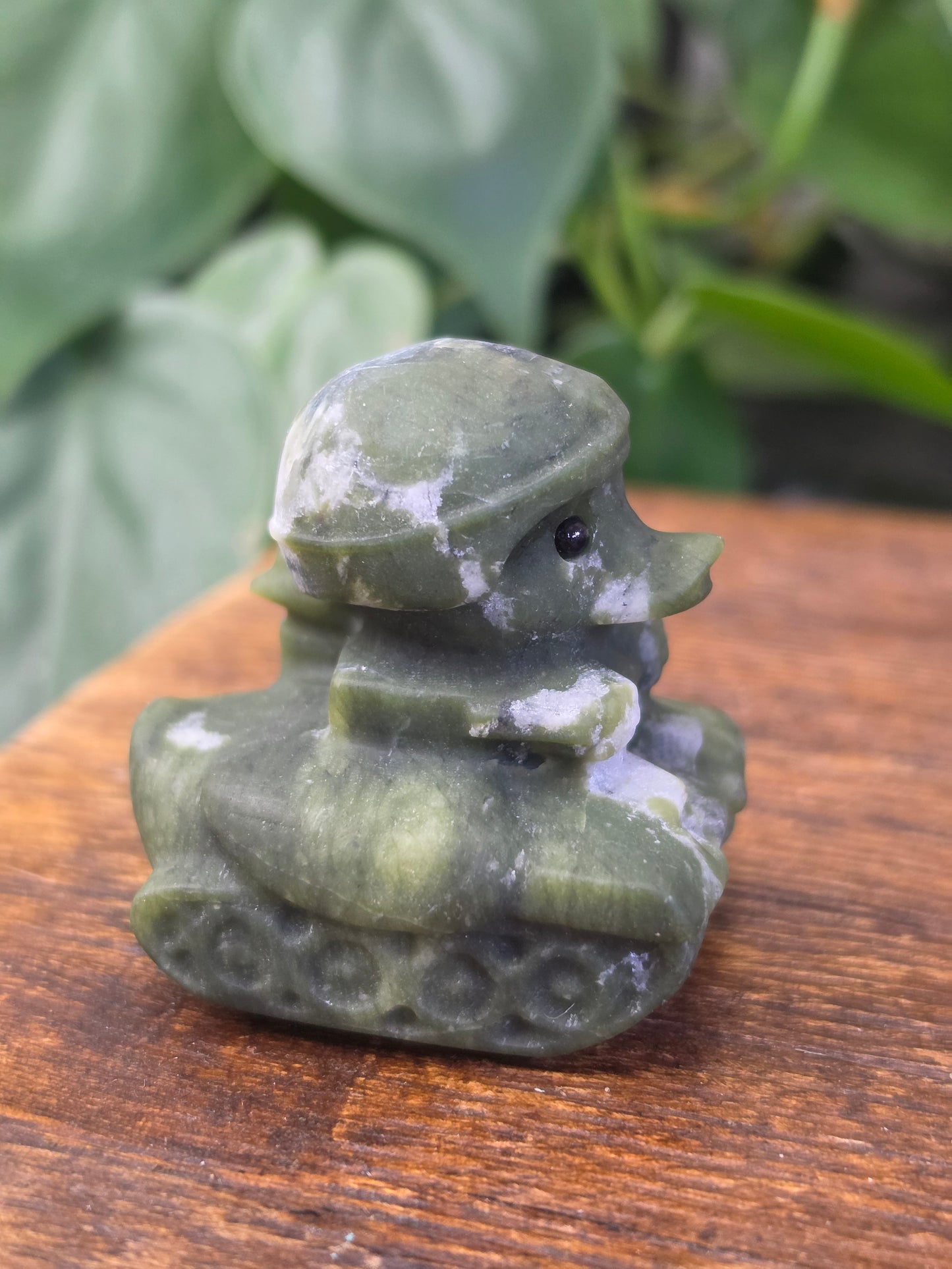 Serpentine Army Tank Duck Carving "A"