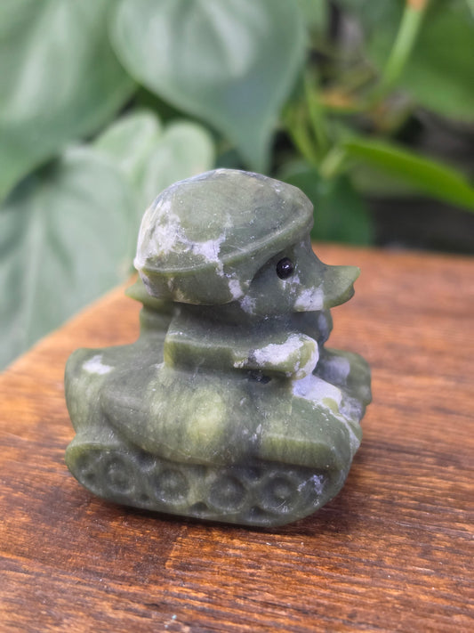 Serpentine Army Tank Duck Carving "A"